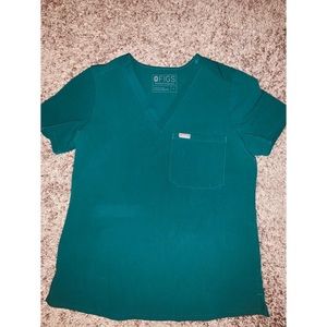 HUNTER GREEN FIGS SCRUB TOP ! RARE COLOR💚